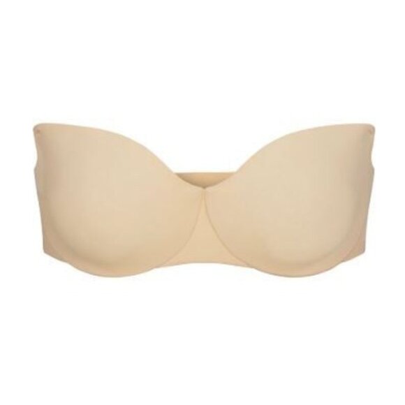 NWT SKIMS SMOOTHING INTIMATES UNLINED STRAPLESS BRA SAND 36D - Picture 1 of 1